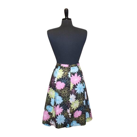 Rafaella Floral Skirt A Line Knee Length Full Retro Twee Y2K Size 6 - Picture 3 of 4